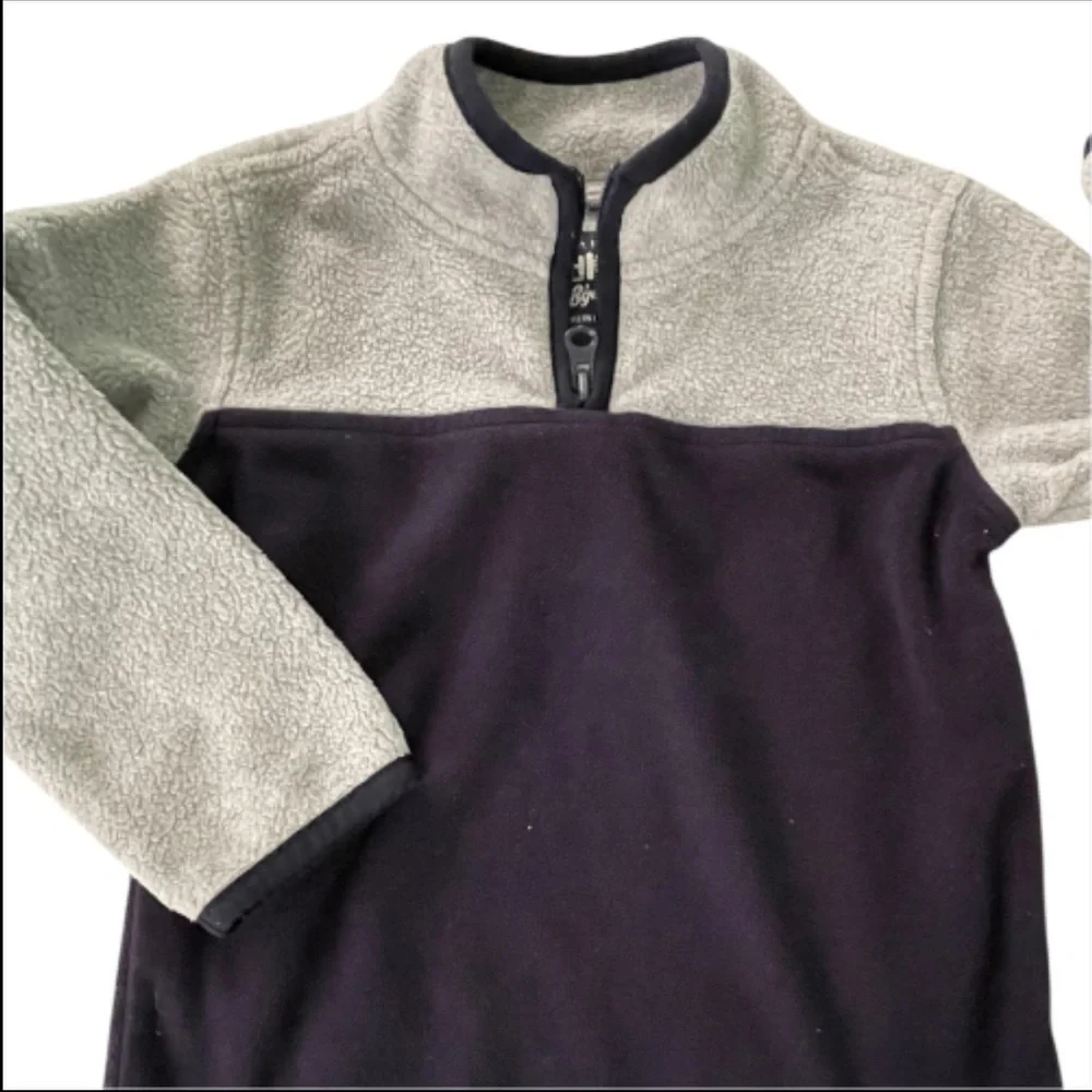 OshKosh B'gosh Gray and Navy Blue Boys Sweatshirt